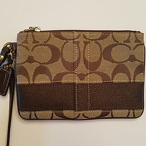 Authentic Signature Coach wristlet